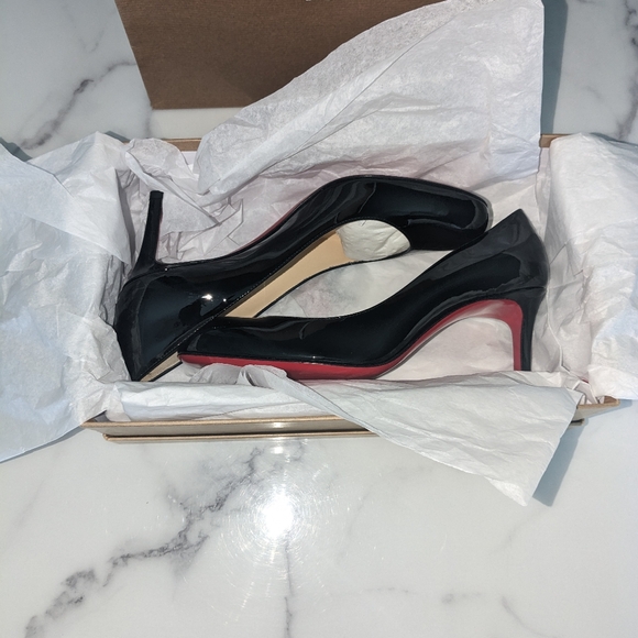 Christian Louboutin Simple Pump 70mm Black Patent Calf - Size 36.5 - Picture 3 of 15